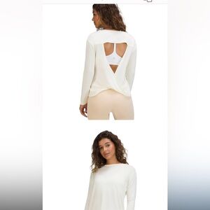 LULULEMON - Modal-Blend Open-Back Long Sleeve Shirt - SIZE 8